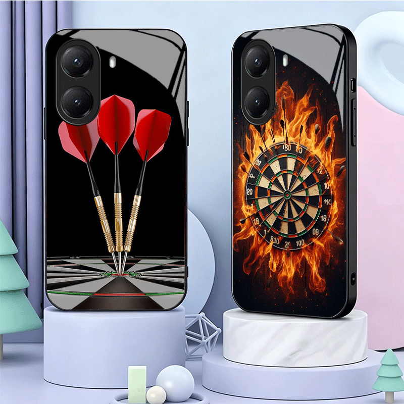 Phone Cases Target - Darts Aesthetics Wire Target Tempered Glass