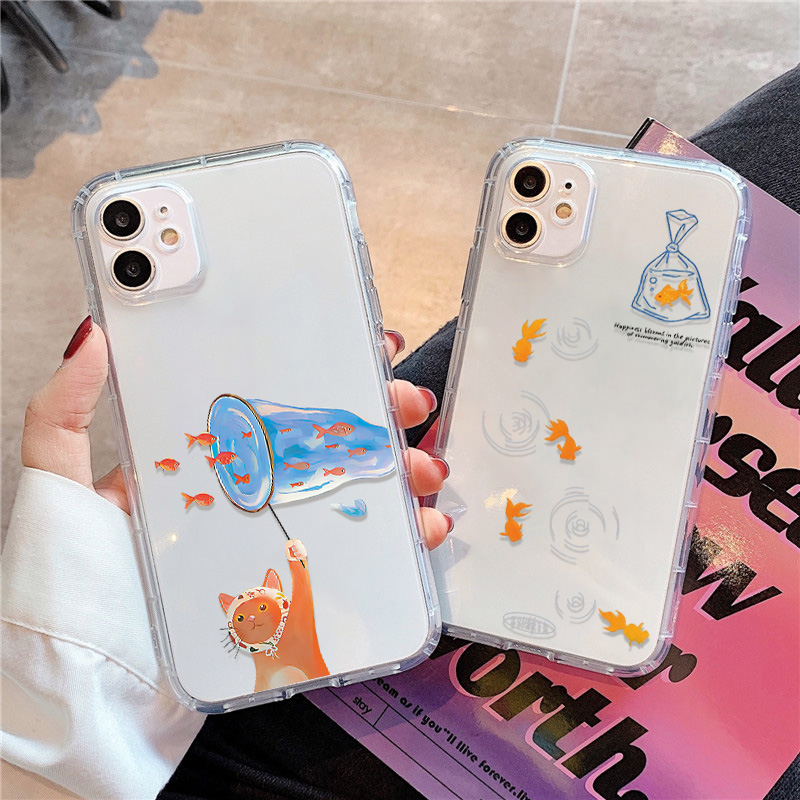 Phone Cases Durable - Lovely Fishes Clear Phone Case For