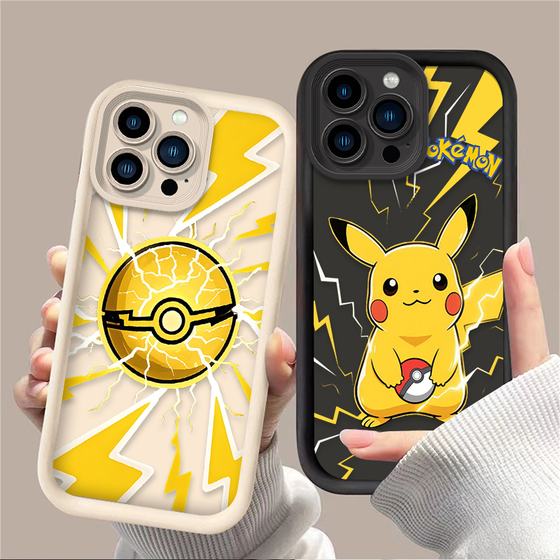 Phone Cases Mous - Cartoon Cute P-Pokemon Pikachu Soft Phone