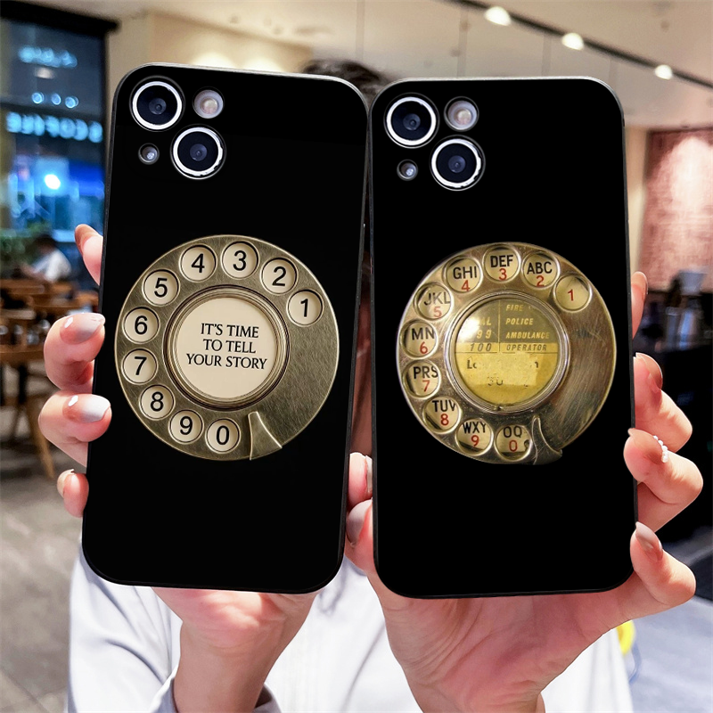 Phone Cases A14 Samsung - Creative Retro Rotary Dial Pattern Phone