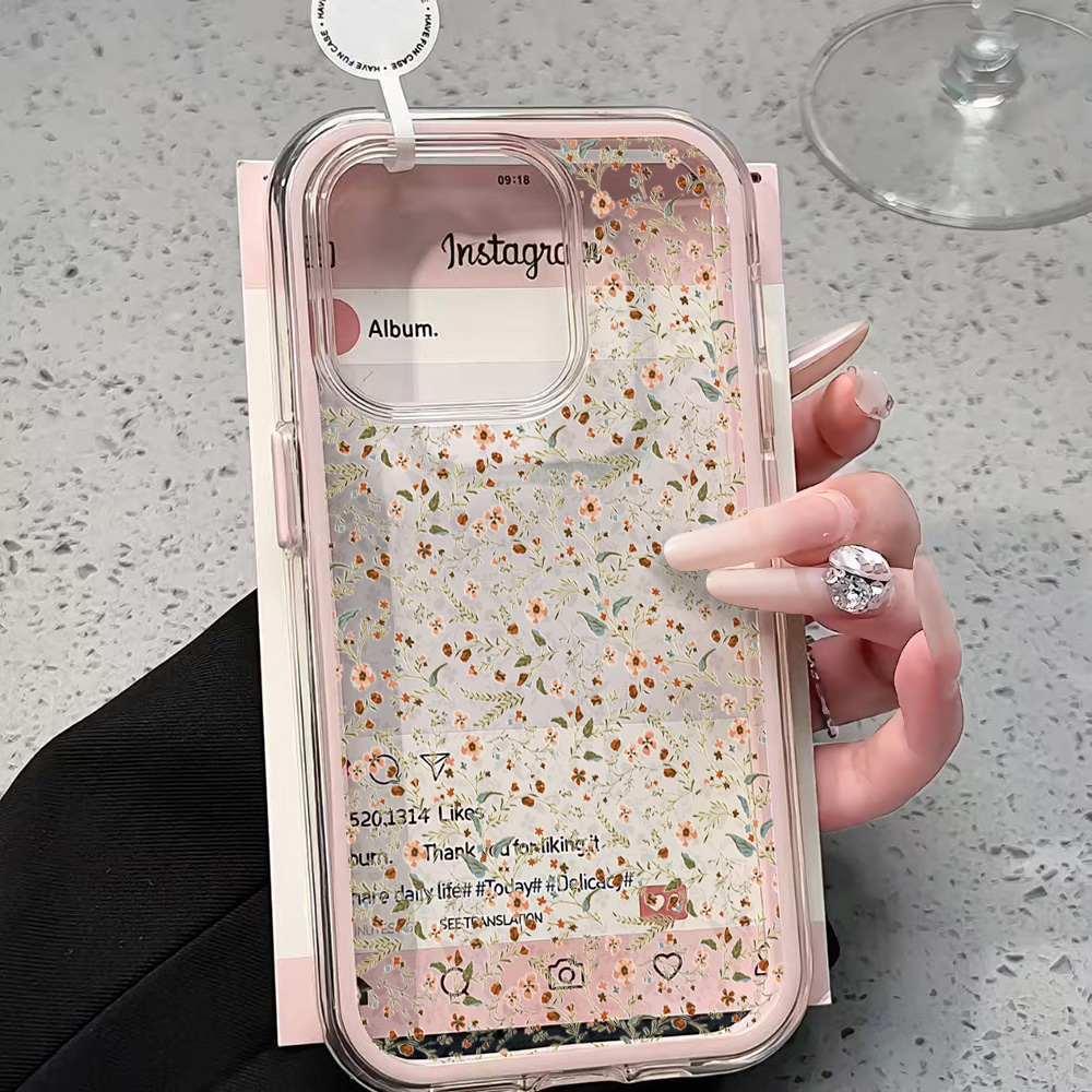 Phone Cases Durable - Wildflowers Clear Phone Case For iPhone