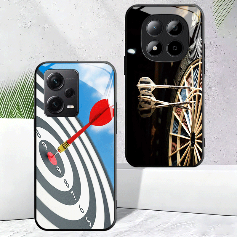 Phone Cases Target - Darts Aesthetics Wire Target Tempered Glass
