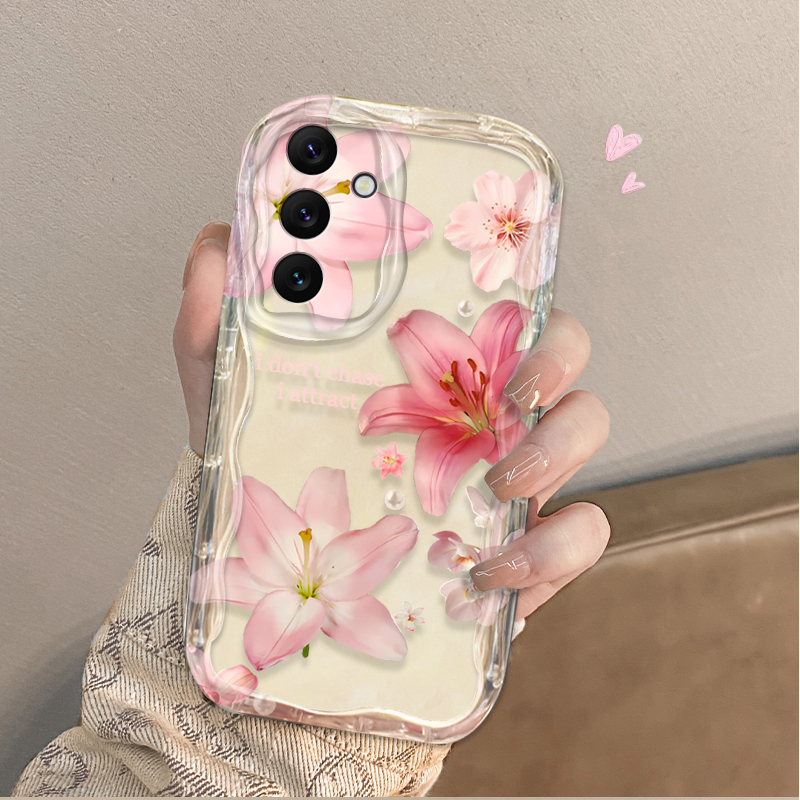 Beautiful Pink Lily Pattern Ph - Phone Cases A14 Samsung recensie en prijs