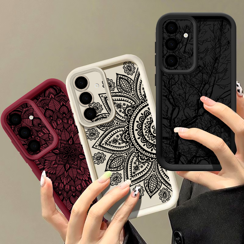 Retro Flower Totem Pattern Cas - Phone Cases A14 Samsung recensie en prijs