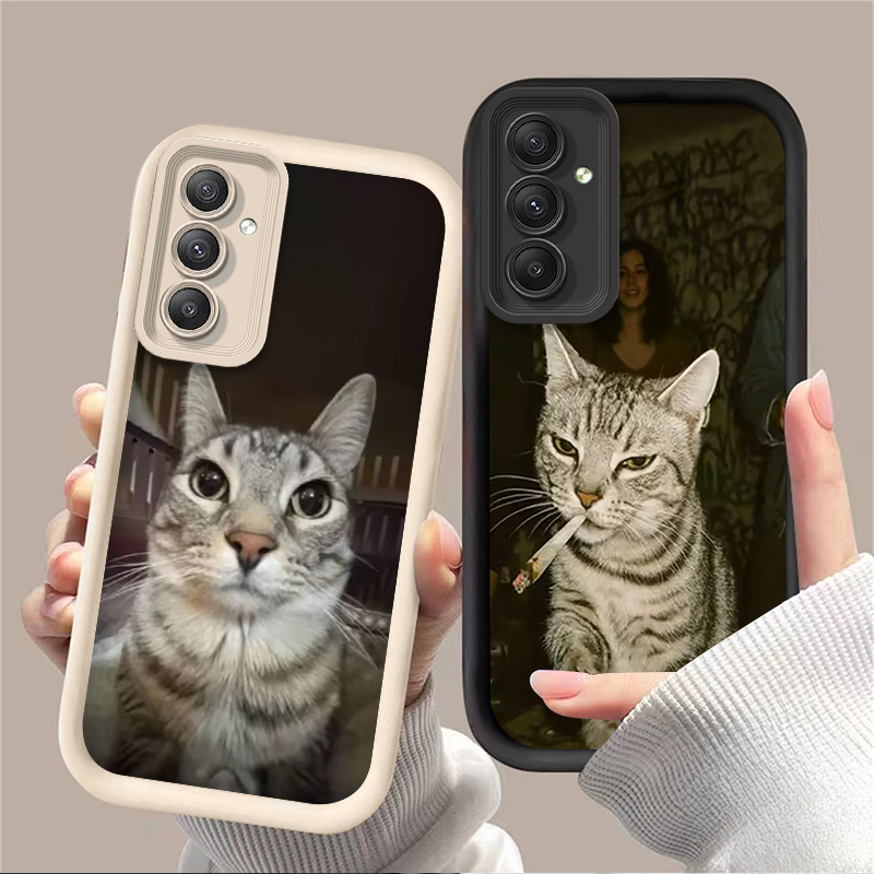 Trendy Cat Smoking Phone Case  - Phone Cases A14 Samsung recensie en prijs