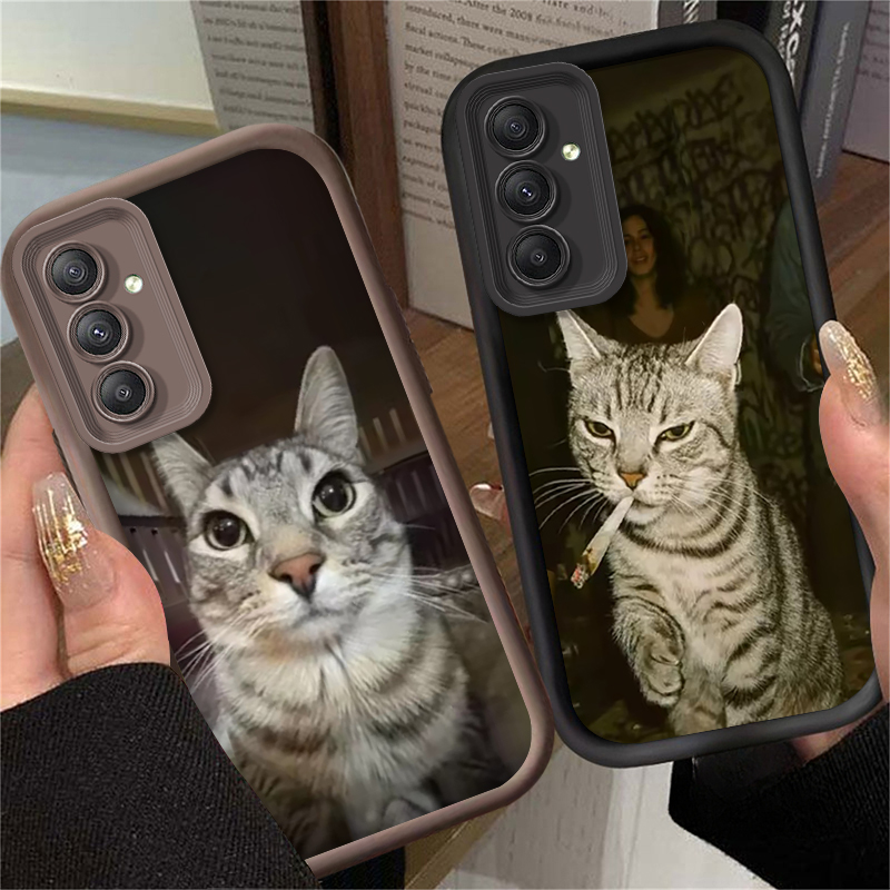 Trendy Cat Smoking Phone Case  - Phone Cases A14 Samsung recensie en prijs
