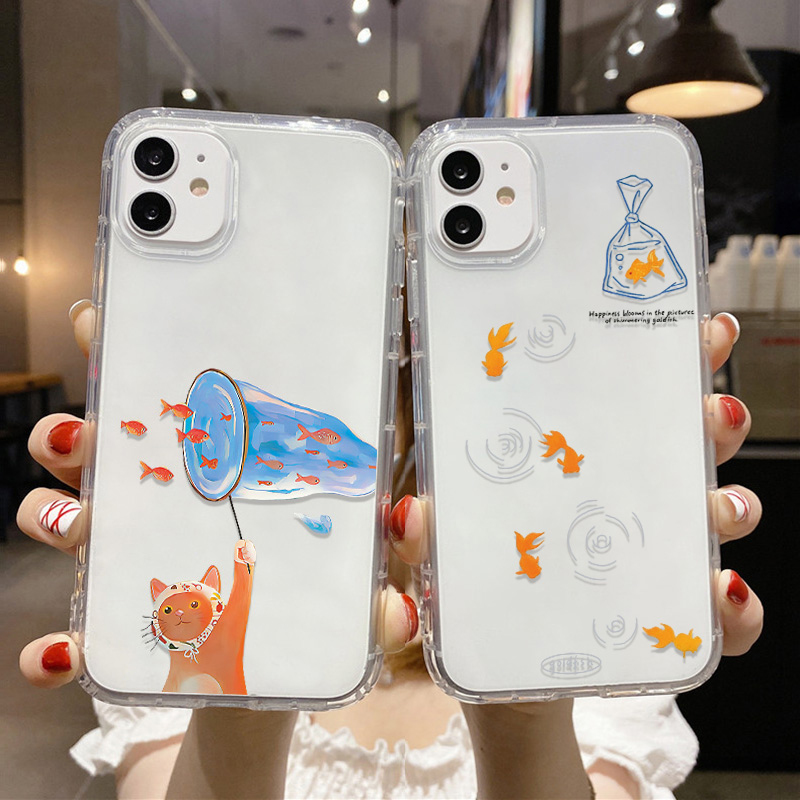 Lovely Fishes Clear Phone Case - Phone Cases Durable recensie en prijs