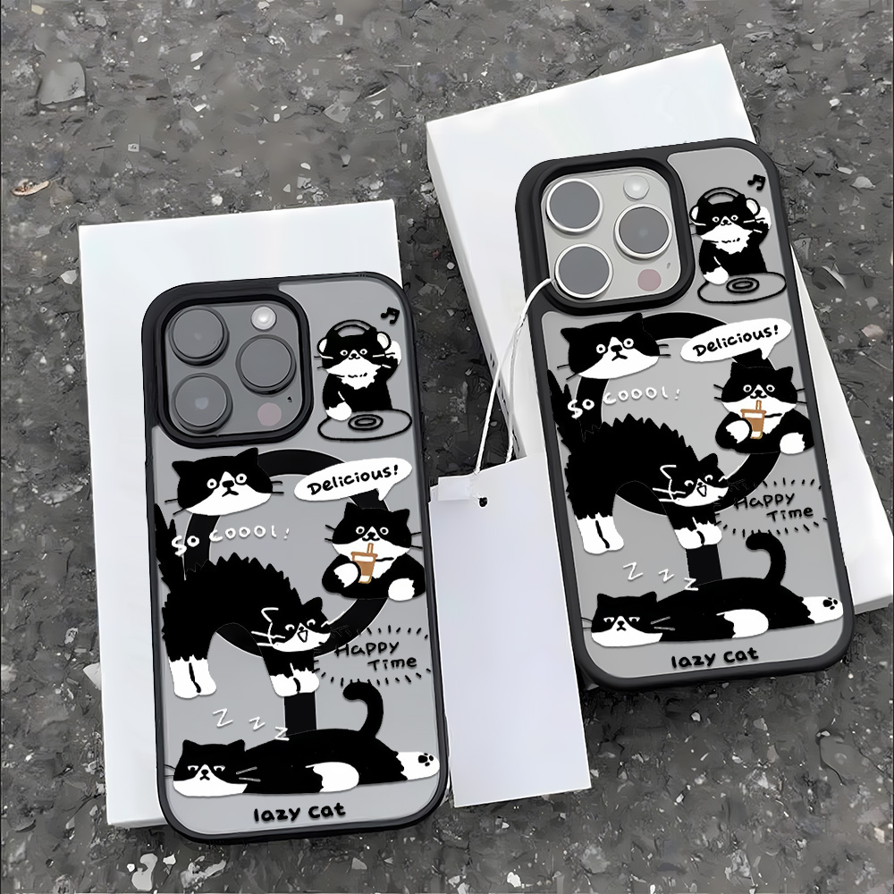 Funny Black Cat Wireless Charg - Phone Cases Durable recensie en prijs