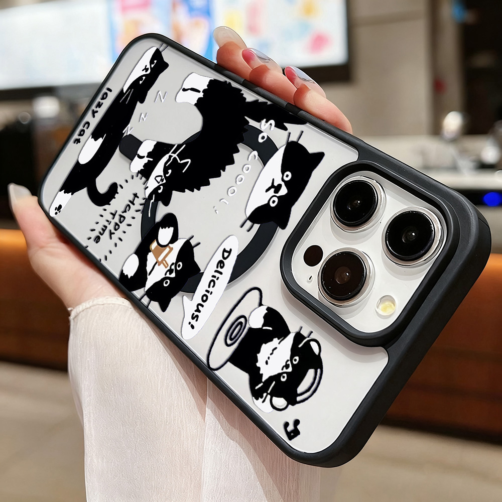 Funny Black Cat Wireless Charg - Phone Cases Durable recensie en prijs