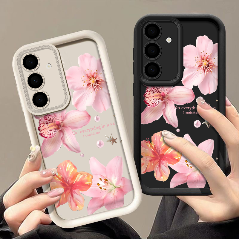 Pink Flowers Phone Case For Sa - Phone Cases Galaxy A17 recensie en prijs