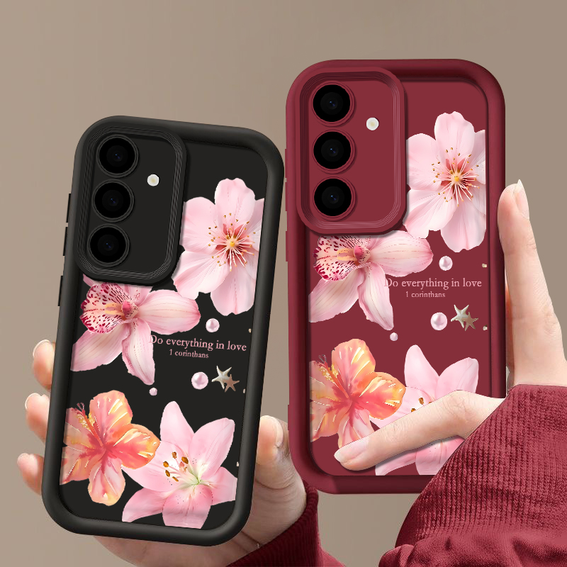 Pink Flowers Phone Case For Sa - Phone Cases Galaxy A17 recensie en prijs