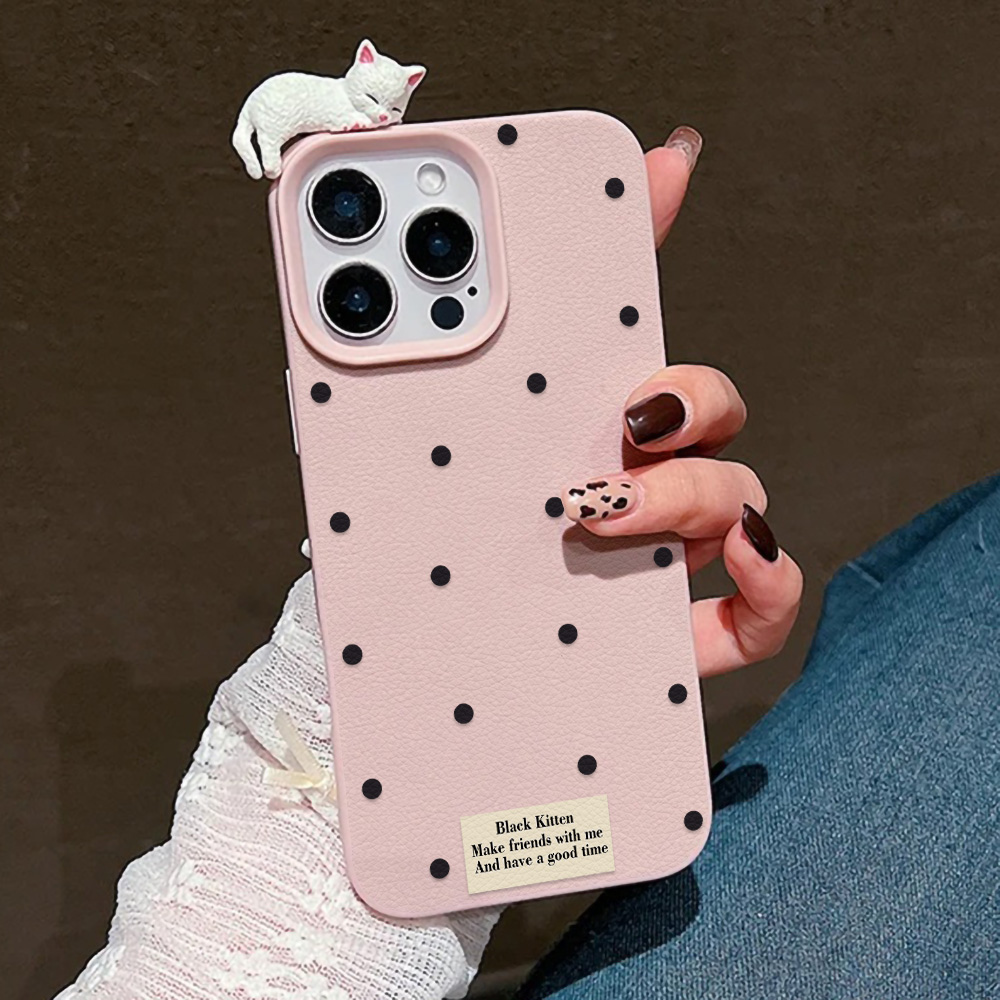 Cute 3D Cat Dot Case For iPhon - Phone Cases Durable recensie en prijs