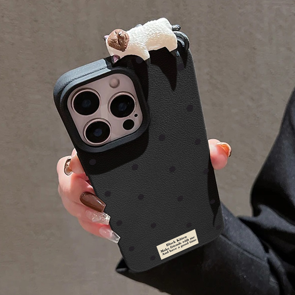 Cute 3D Cat Dot Case For iPhon - Phone Cases Durable recensie en prijs