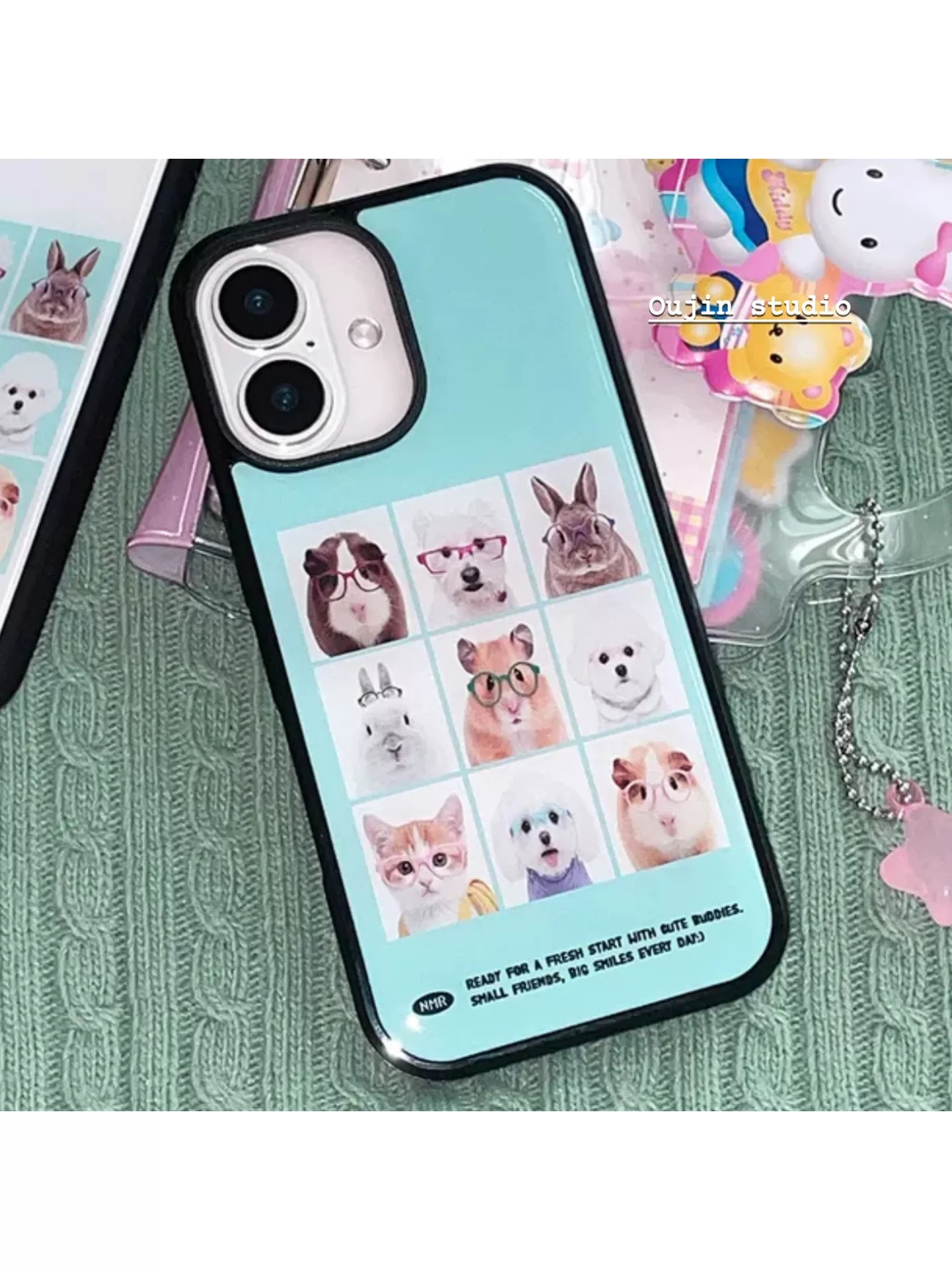 Korean Cute Animal Head Sticke - Phone Cases Drop Proof recensie en prijs