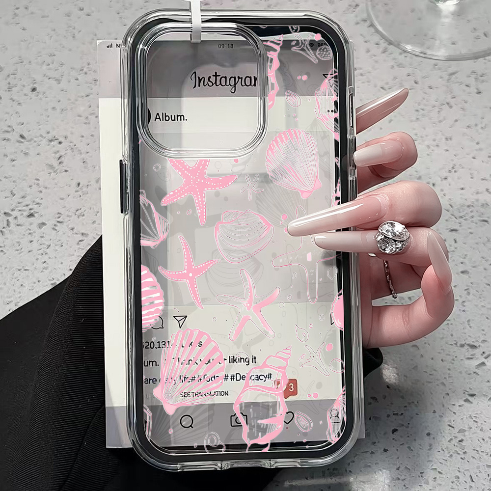 Summer Pink Seashell Clear Pho - Phone Cases Durable recensie en prijs