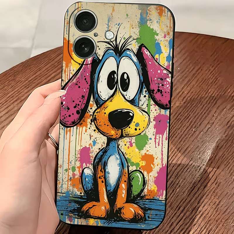 Graffiti Colored Puppy TPU Pho - Phone Cases Drop Proof recensie en prijs