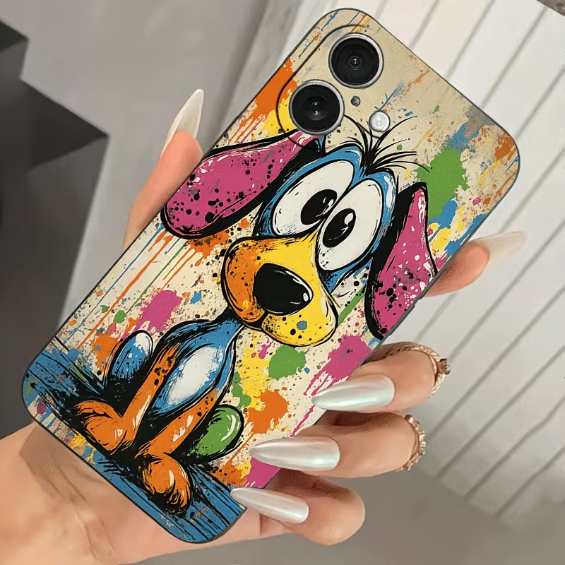 Graffiti Colored Puppy TPU Pho - Phone Cases Drop Proof recensie en prijs