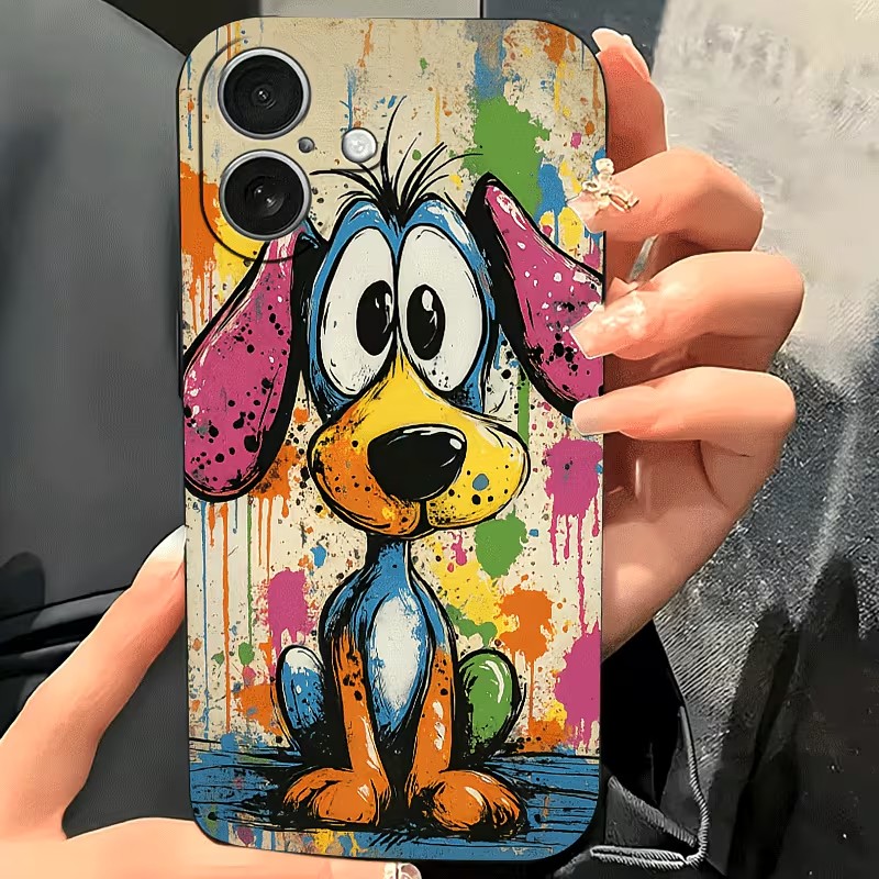 Graffiti Colored Puppy TPU Pho - Phone Cases Drop Proof recensie en prijs