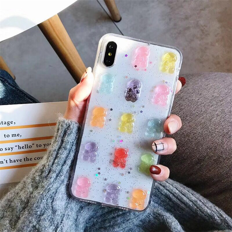 Cute 3D Colorful Bear Drop Glu - Phone Cases Drop Proof recensie en prijs