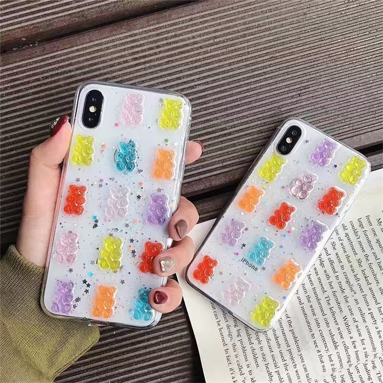 Cute 3D Colorful Bear Drop Glu - Phone Cases Drop Proof recensie en prijs