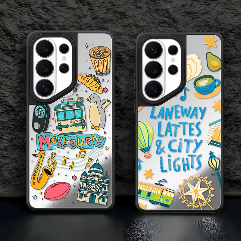 Melbourne Travel Mirror Surfac - Phone Cases Melbourne recensie en prijs