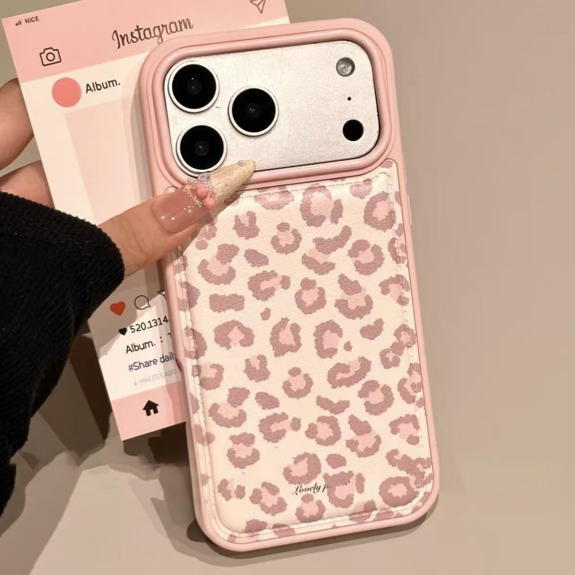 Simple Korean Pink Retro Leopa - Phone Cases Drop Proof recensie en prijs