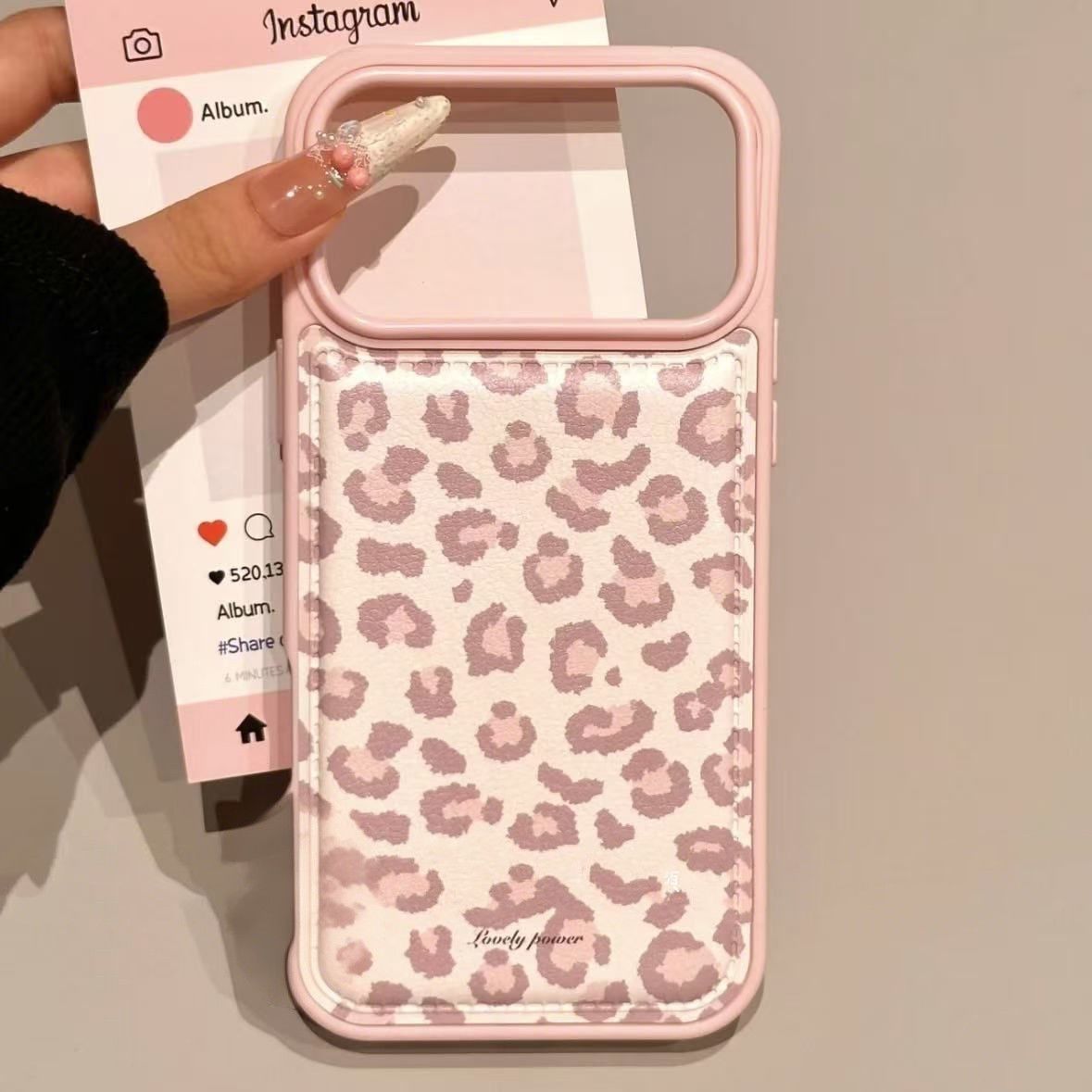 Simple Korean Pink Retro Leopa - Phone Cases Drop Proof recensie en prijs