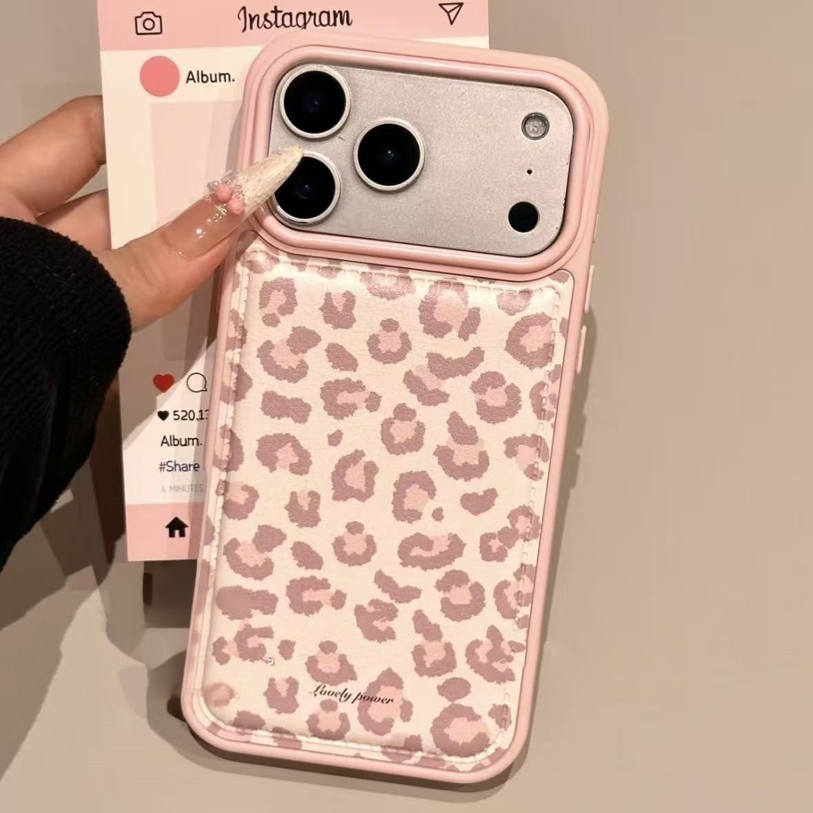 Simple Korean Pink Retro Leopa - Phone Cases Drop Proof recensie en prijs
