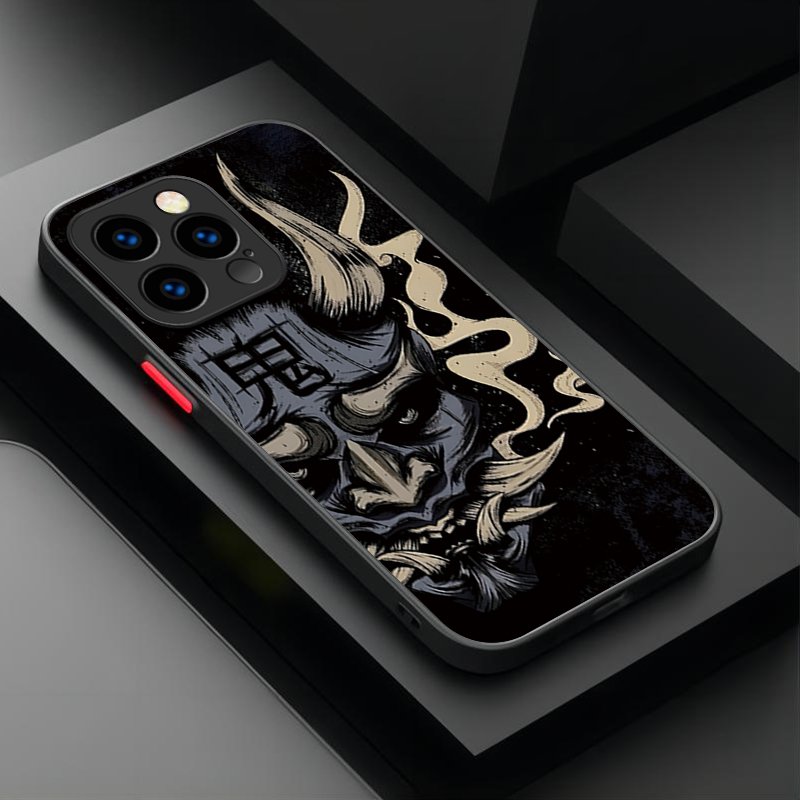 Samurai Hannya Mask Ghost Prin - Phone Cases Mous recensie en prijs