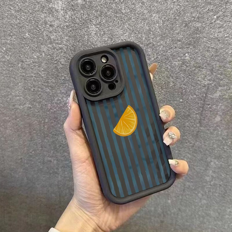 Striped Lemon Slice Pattern Ph - Phone Cases Mous recensie en prijs
