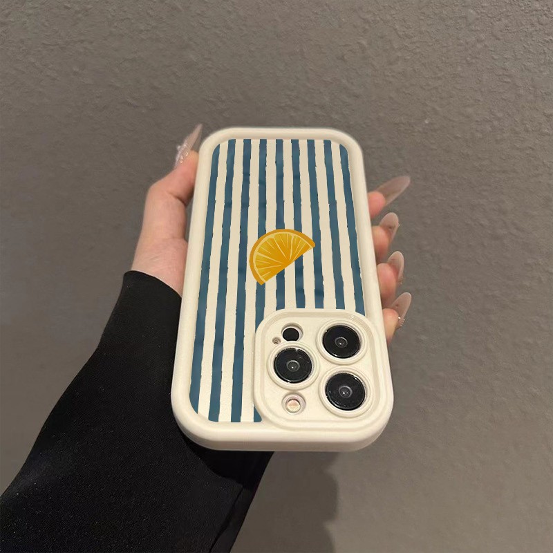 Striped Lemon Slice Pattern Ph - Phone Cases Mous recensie en prijs