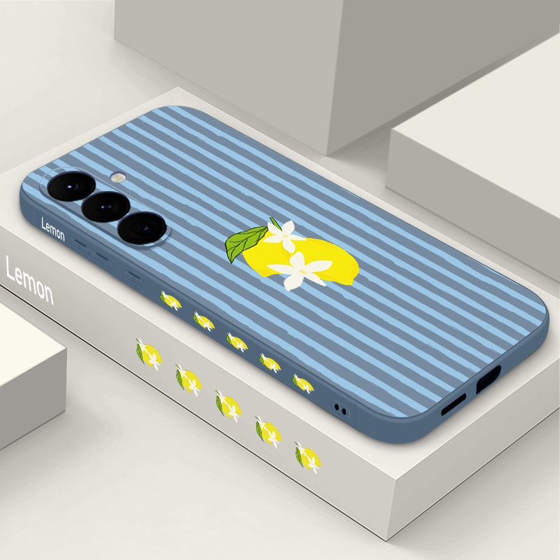 Stripe Lemon Print TPU Phone C - Phone Cases Galaxy A17 recensie en prijs
