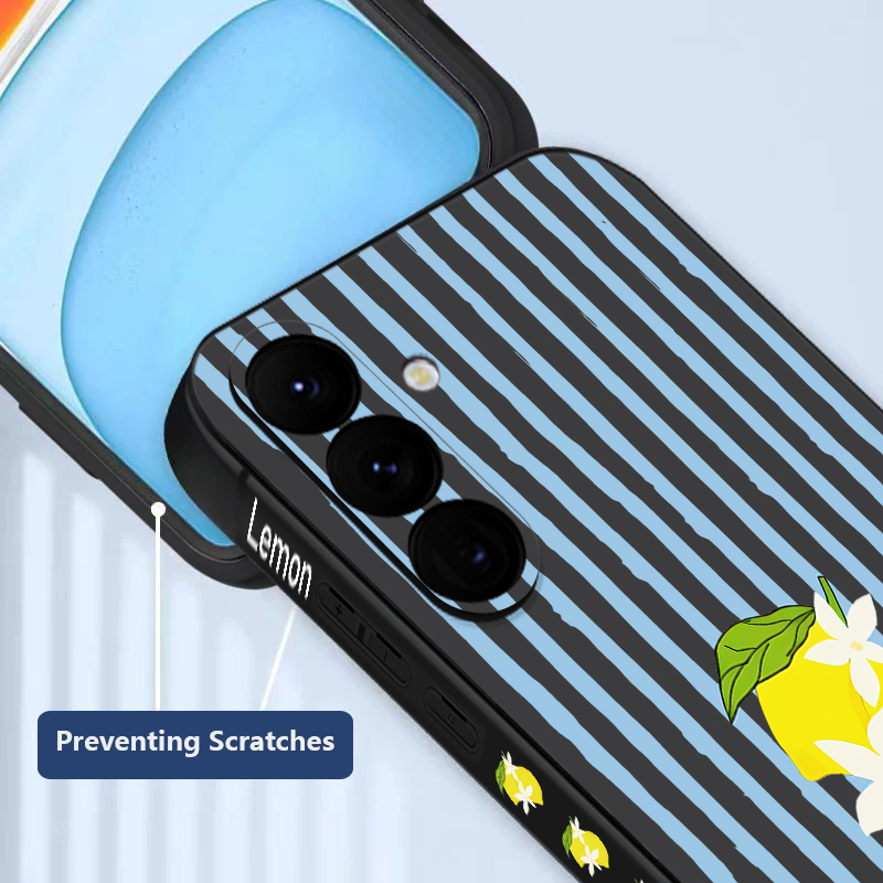 Stripe Lemon Print TPU Phone C - Phone Cases Galaxy A17 recensie en prijs