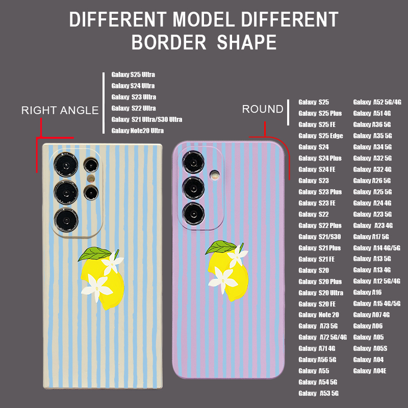 Stripe Lemon Print TPU Phone C - Phone Cases Galaxy A17 recensie en prijs