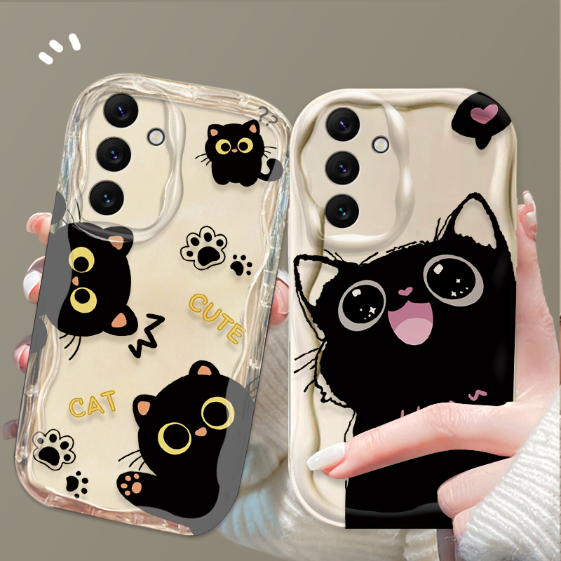 Cute Big Eyes Black Cat Case f - Phone Cases A14 Samsung recensie en prijs