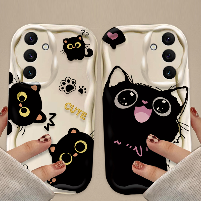 Cute Big Eyes Black Cat Case f - Phone Cases A14 Samsung recensie en prijs
