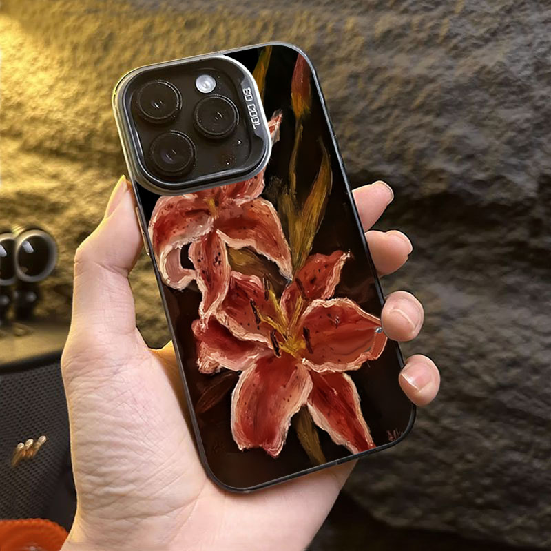 Oil Painting Lily Flower Retro - Phone Cases Drop Proof recensie en prijs