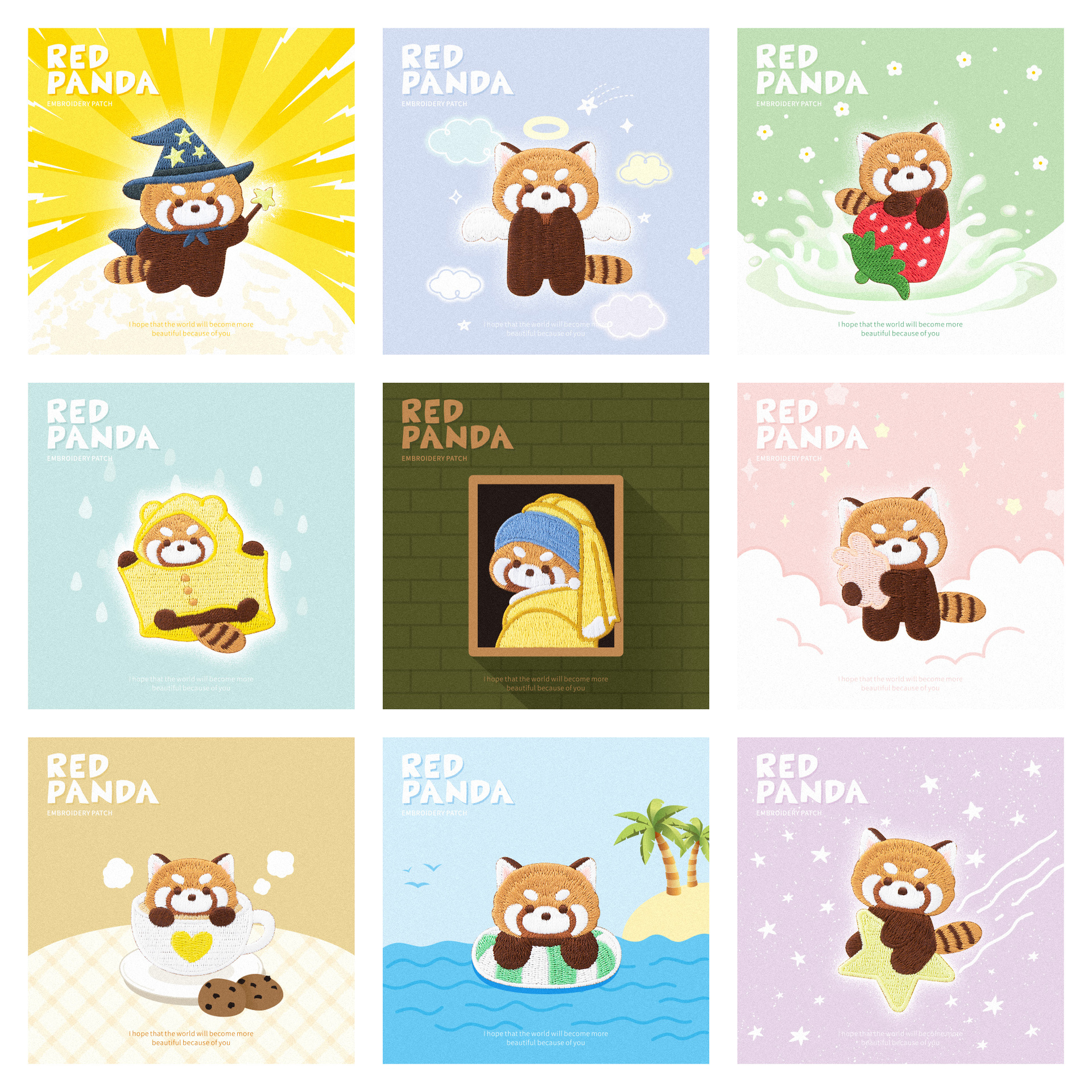 Cute Red Panda Embroidery Patc - Phone Cases Eco Friendly recensie en prijs
