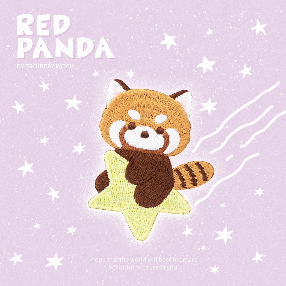 Cute Red Panda Embroidery Patc - Phone Cases Eco Friendly recensie en prijs