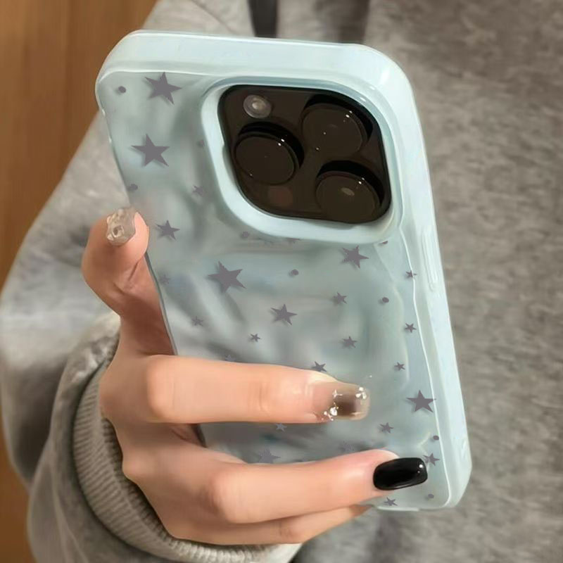 Minimalist Gray-Blue Star Wave - Phone Cases Durable recensie en prijs