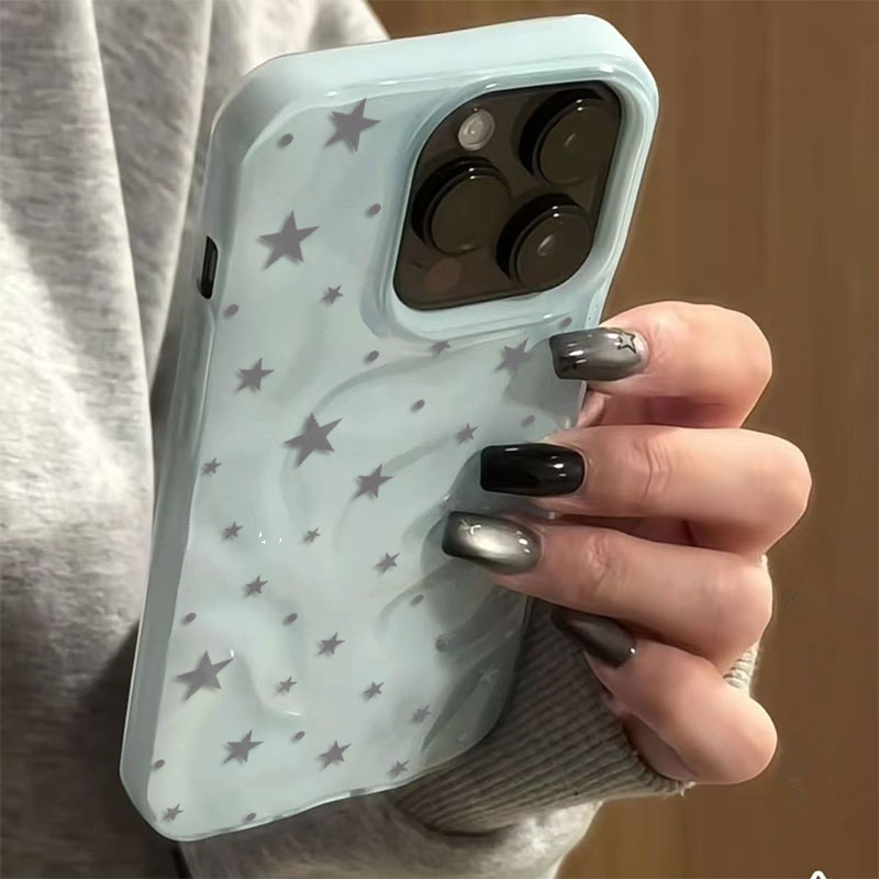 Minimalist Gray-Blue Star Wave - Phone Cases Durable recensie en prijs